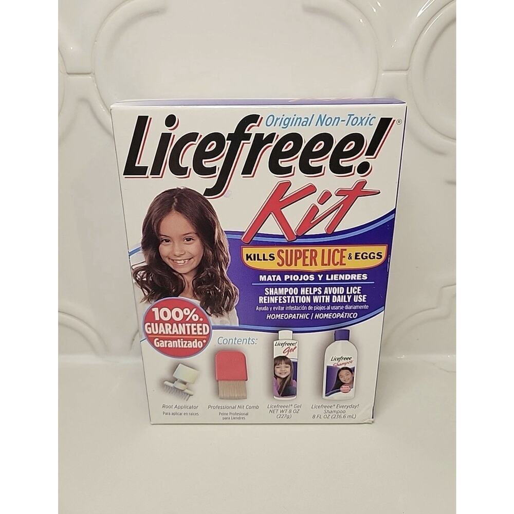 Licefreee! Complete All-In-One Kit Kills Head Lice Super Lice Eggs Free